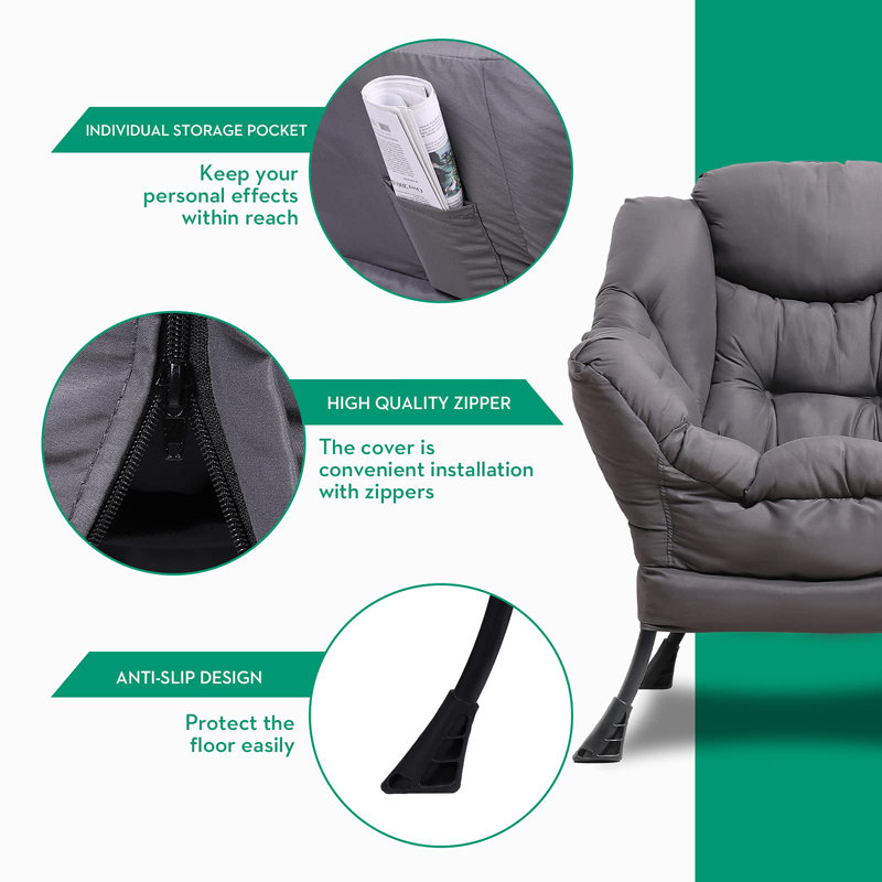 Wrought Studio Cyntha 28.5" Wide Velvet Lounge Chair and Ottoman